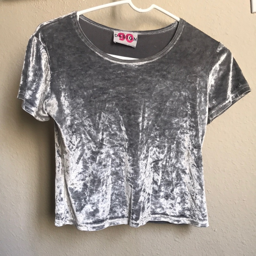 Velvet croptop